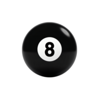 A black and white billiard ball with the number eight on it png