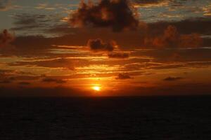 cloud sunset over the ocean photo