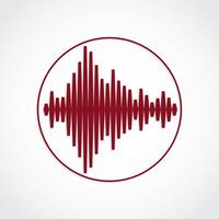 equalizer red symbol vector