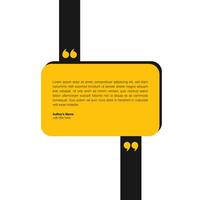 Modern testimonial quote box template for social media and customer reviews. Editable design. Communication or suggestion testimonial in chat bubble design. Bubble testimonial banner, quote vector