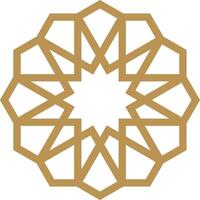 Mandala element decoration in Islamic mandala vector