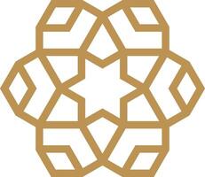 Mandala element decoration in Islamic model vector