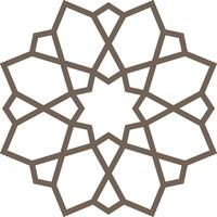 Mandala element decoration in Islamic simple style vector