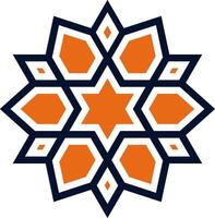 Mandala element decoration in Islamic star vector