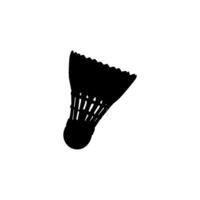 Silhouette Shuttlecock Badminton, can use for Sport News, Logo, Pictogram, Symbol Icon, or Graphic Design Element. vector