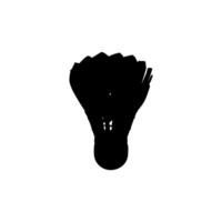 Badminton Shuttlecock Silhouette, can use for Sport News, Logo, Pictogram, Symbol Icon, or Graphic Design Element. vector