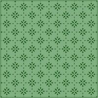 beautiful green batik pattern with circle flower ornaments vector