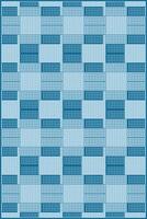 creative abstract pattern of multiples dots inside rectangle with monochrome blue style vector