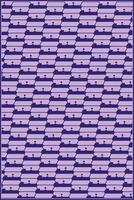 abstract pattern of unique purple shape with simple round ornaments vector