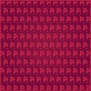 abstract pattern of square and cirlce ornament with lovely pink and red gradient vector