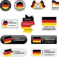 Set of made in Germany label design vector