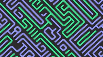 Abstract Trippy Lines Pattern Illustration. vector