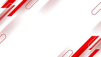 Abstract red and white geometric design background vector
