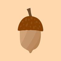 Acorn illsutration bring autumn vibe vector