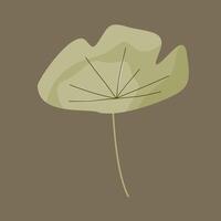 Leaf with autumn design vector