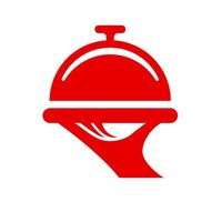 Cloche icon illustration logo template for many purpose. logo vector
