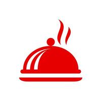cloche icon hot isolated . illustration red and black vector