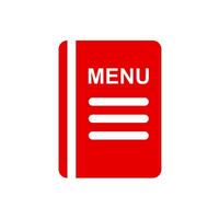 food menu card flat icon. illustration red and black.eps vector