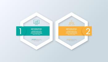 Hexagonal Infographic for Data Presentation vector