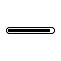 Loading icon with black color background . Loading bar and percentage vector