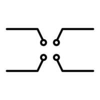 four callout Hud elements four Call out Hud design, four call out Hud elements frame lines vector