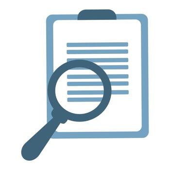 find search file document icon vector