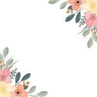 Elegant Wildflower Border for Creative Design vector