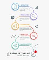 Timeline infographic template. illustration. can be used for workflow layout, banner, diagram, number options, web design. vector