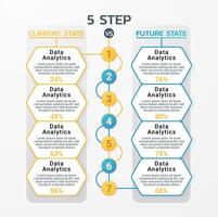 Modern info template business vector