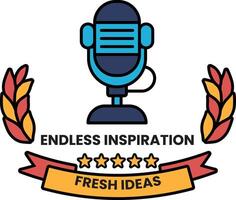 Endless inspiration fresh ideas logo vector