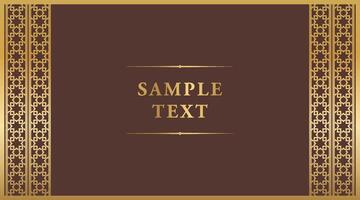Elegant decorative design with sample text vector