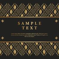 Golden patterned decorative design vector