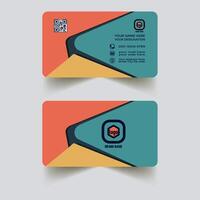 Modern business card or visiting card design template vector
