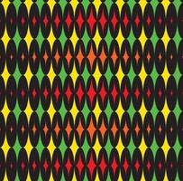 Four Pointed Star Jamaica Color Repeat Pattern Background Wallpaper vector
