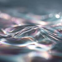 Natures Liquid Prism Effect From Light On Water photo
