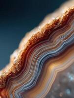 Natures Intricate Art A Polished Agate Slice photo