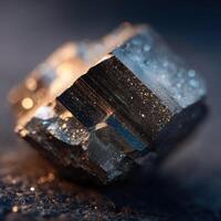 Natures Deceptive Glitter A Shiny Pyrite Crystal photo