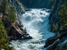 Mighty And Loud Turbulent White Water photo