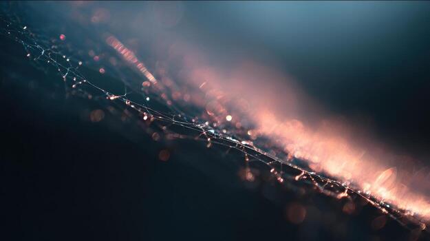 Rain Falling in One Area of a Distant Field photo