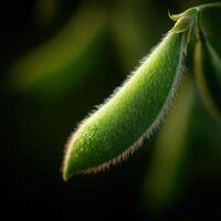 Natures Tiny Package A Fresh Green Pea Pod photo