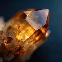 Natures Sunny Radiance A Raw Citrine Crystal photo