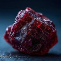 Natures Unpolished Gem A Raw Garnet photo