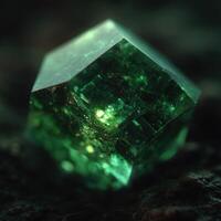 Natures Verdant Treasure A Raw Emerald Crystal photo