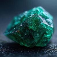 Natures Verdant Sparkle A Raw Emerald photo