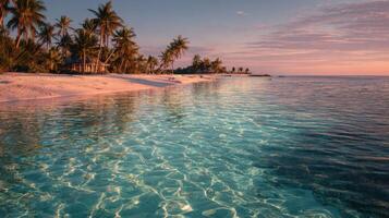 Radiant Sunrise Over A Tropical Cove photo
