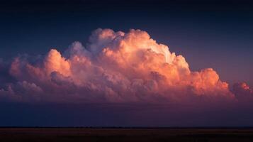 Tall Cumulonimbus Formations During Sunset photo