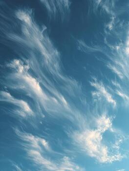 The Appearance Of Delicate Feathery Cirrus Clouds photo