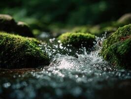 The Cheerful And Refreshing Sound Of A Bubbling Stream photo