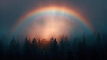 The Bright Appearance Of A Glory Or Fogbow In The Woods photo