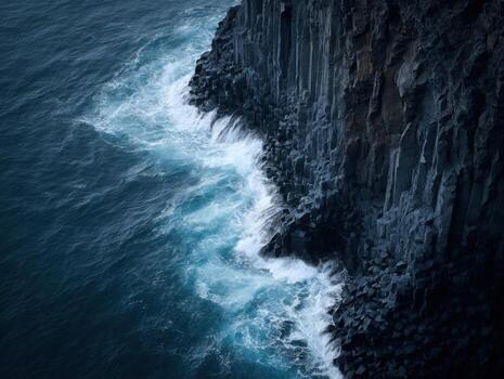 The Ancient And Powerful Presence Of A Huge Basalt Column photo